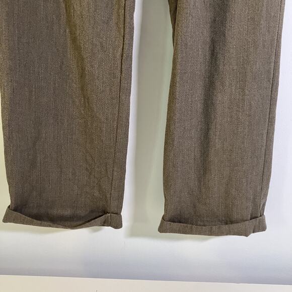 Joseph Abboud Pants Mens 33R Brown Wool American Soft Nordstrom Made USA Dress - Picture 12 of 16